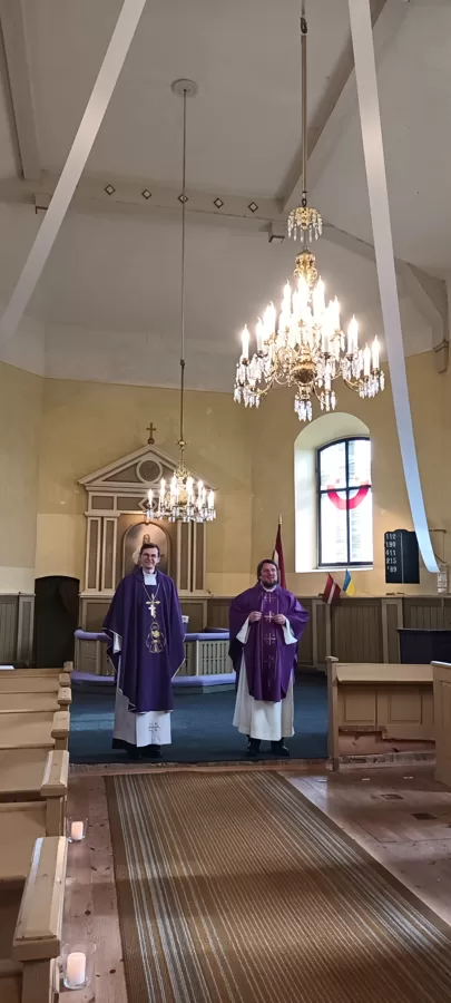 Pie mums ciemojās Ikšķiles iecirkņa prāvests Dzintars Laugalis. 25.02.2024.